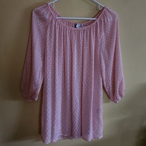 Jennifer Lopez Swiss Dot Top